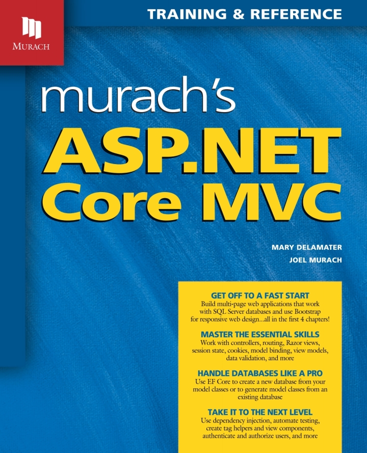 Murach's ASP.NET Core MVC